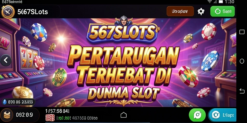 Tampilan menarik dari gameplay pertarungan dan slot dalam 567SLOTS.