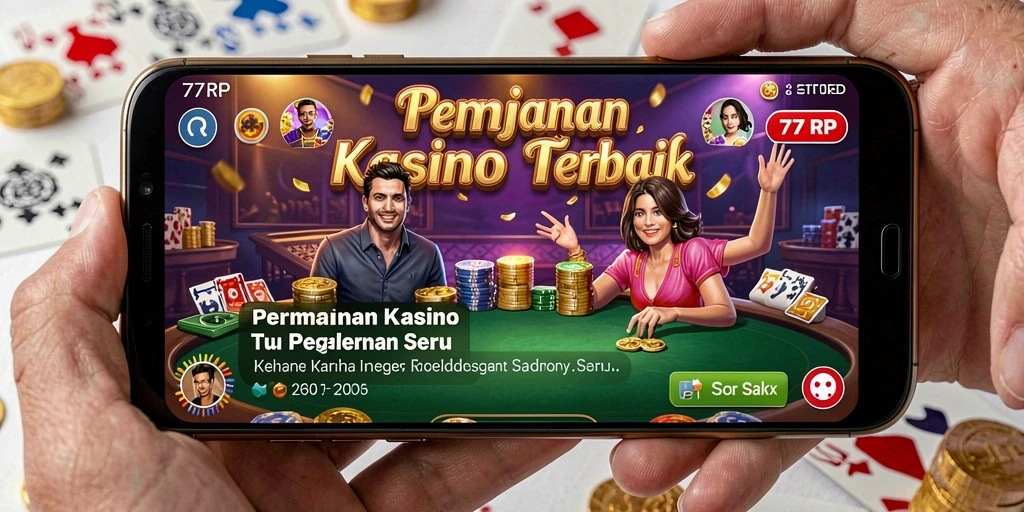 Tampilan gameplay Kasino di 77RP yang menarik dan seru.