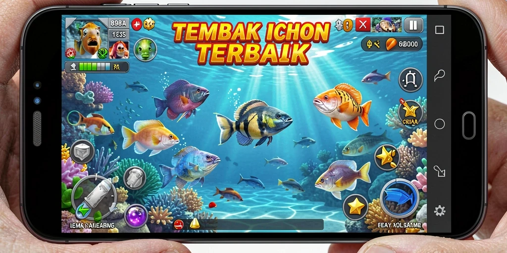 Gameplay seru dalam 898A menembak ikan.