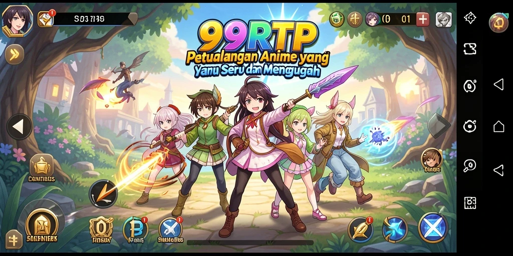 Tampilan gameplay 99RTP dengan aksi karakter Anime yang menakjubkan.