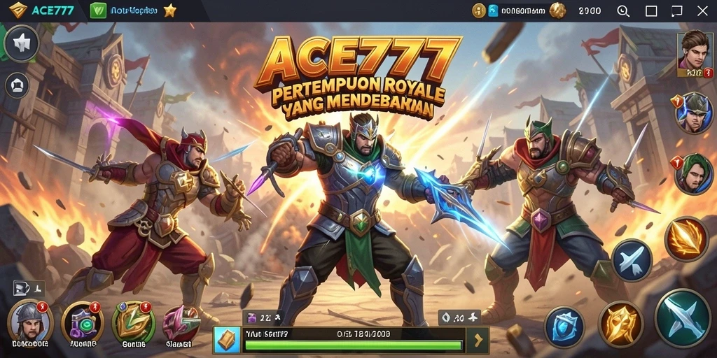 Tampilan gameplay intens dari ACE777 dengan pertempuran seru.