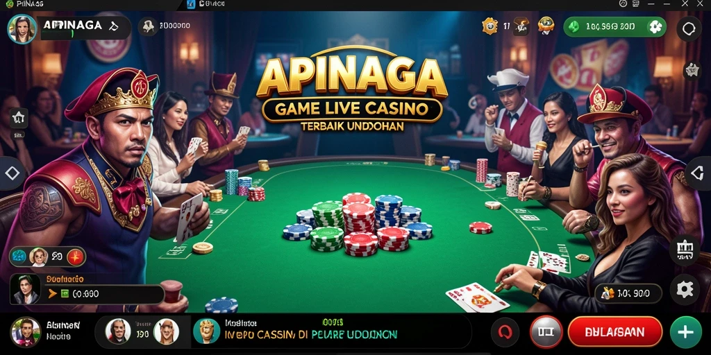 Tampilan gameplay APINAGA yang mendebarkan dan interaktif.