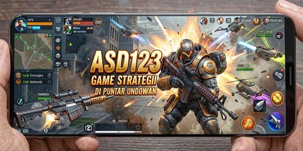 Tampilan utama gameplay strategi yang menarik dari ASD123.