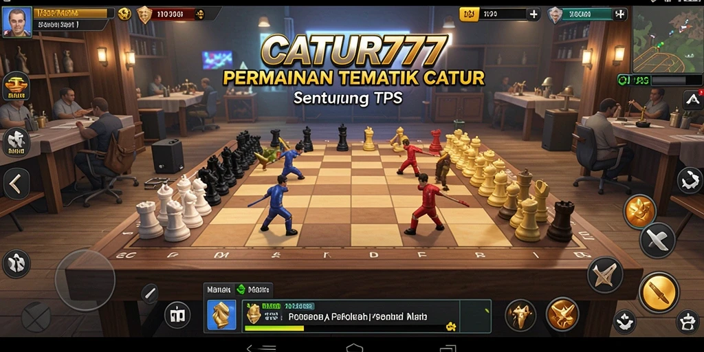Tampilan visual menawan dari gameplay CATUR777 yang seru