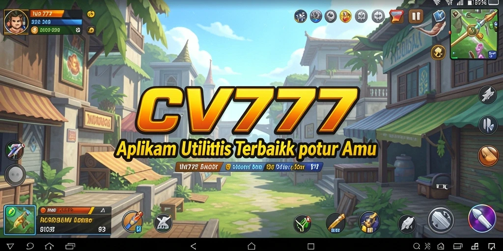 Tampilan utama CV777 menampilkan berbagai fitur utilitas yang menarik.