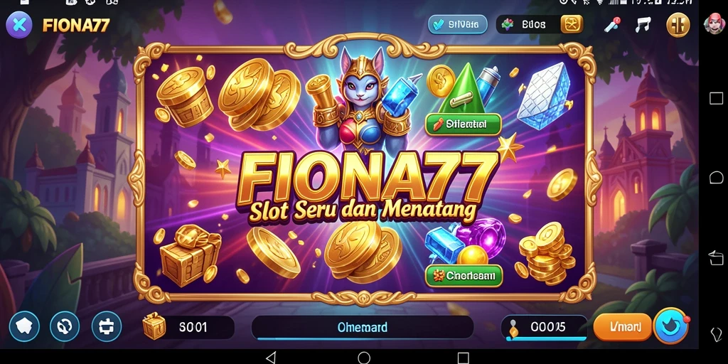 Tampilan gameplay Slot FIONA77 yang seru dan penuh warna.