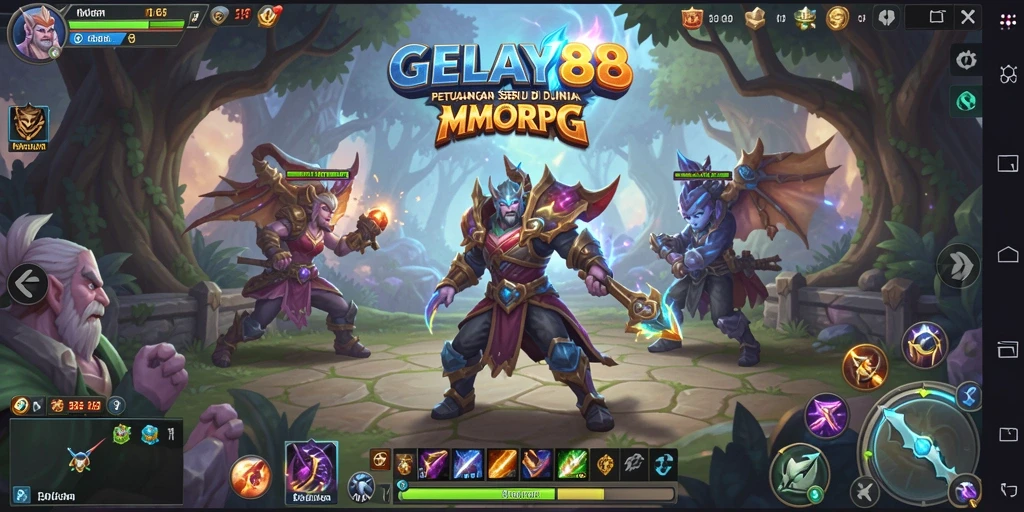 Tangkapan layar dari gameplay <strong>GELAY88</strong> yang memperlihatkan petualangan seru di dunia MMORPG.
