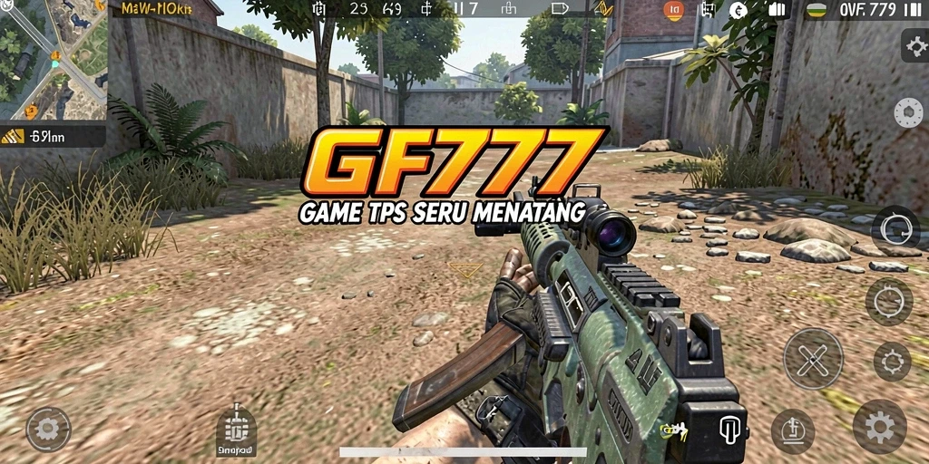 Screenshot utama GF777 menampilkan aksi pertempuran yang mendebarkan.