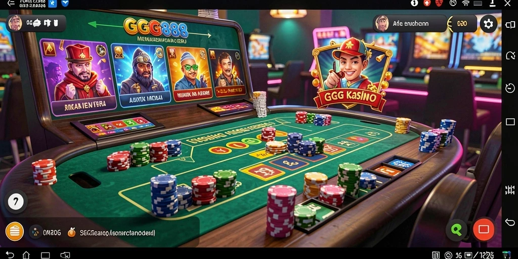 Gameplay seru dalam aplikasi GGG888 dengan pengalaman kasino terbaik.