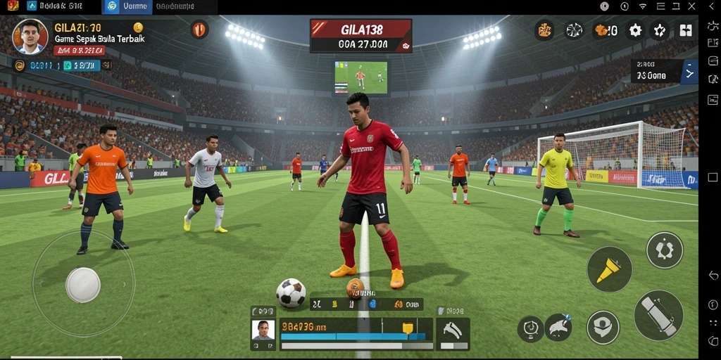 Screenshot utama GILA138 menampilkan pertandingan sepak bola yang mendebarkan.
