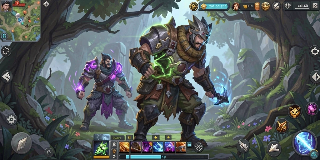 Tampilan gameplay ARPG HO3 yang menakjubkan dan penuh aksi.