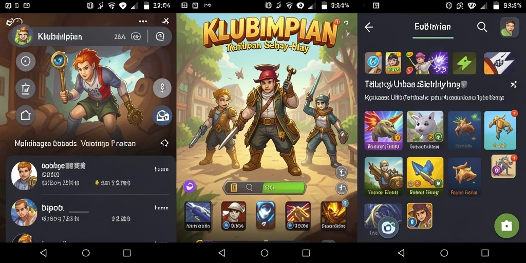 Tampilan antarmuka pengguna KLUBIMPIAN yang modern dan fungsional.