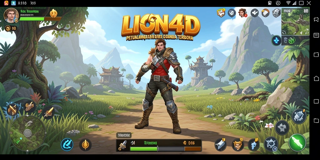 Tampilan menarik dari gameplay Open World LION4D yang penuh petualangan.