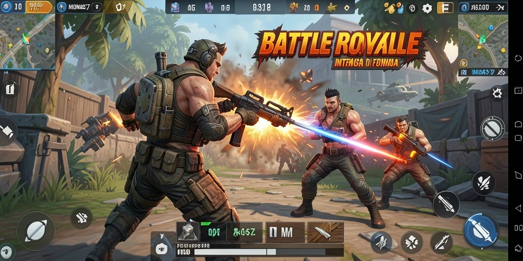 Gameplay seru Battle Royale di MONAS77 dengan aksi mendebarkan.