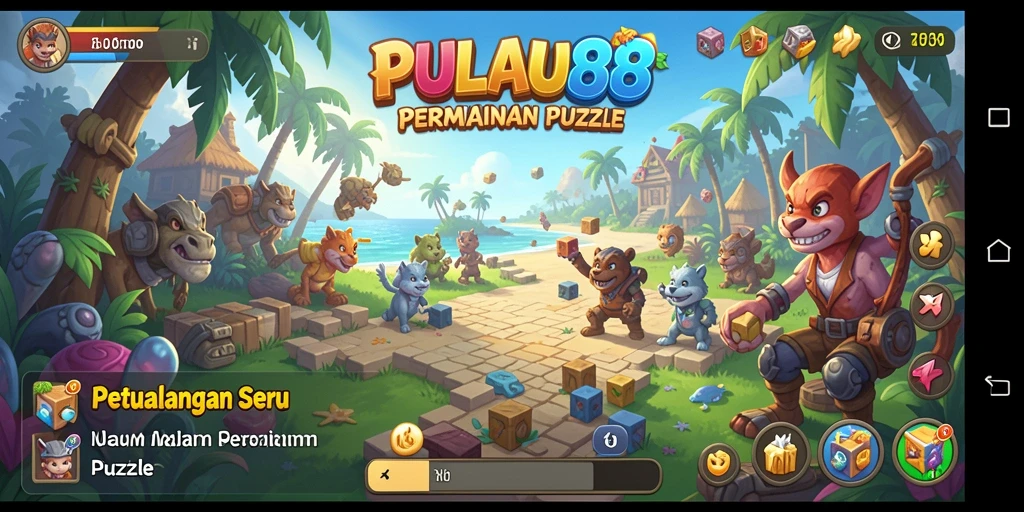 Tampilan gameplay seru dan penuh warna dari PULAU88.