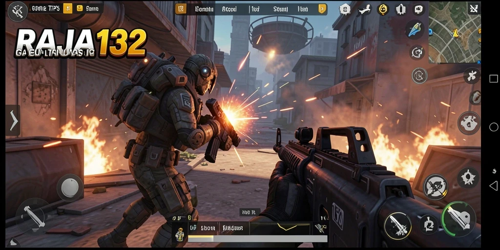 Tampilan gameplay yang mendebarkan dan penuh aksi di RAJA132.