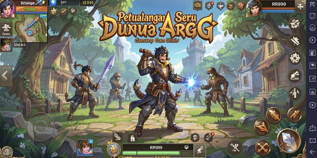 Screenshot menampilkan aksi seru dalam gameplay ARPG.