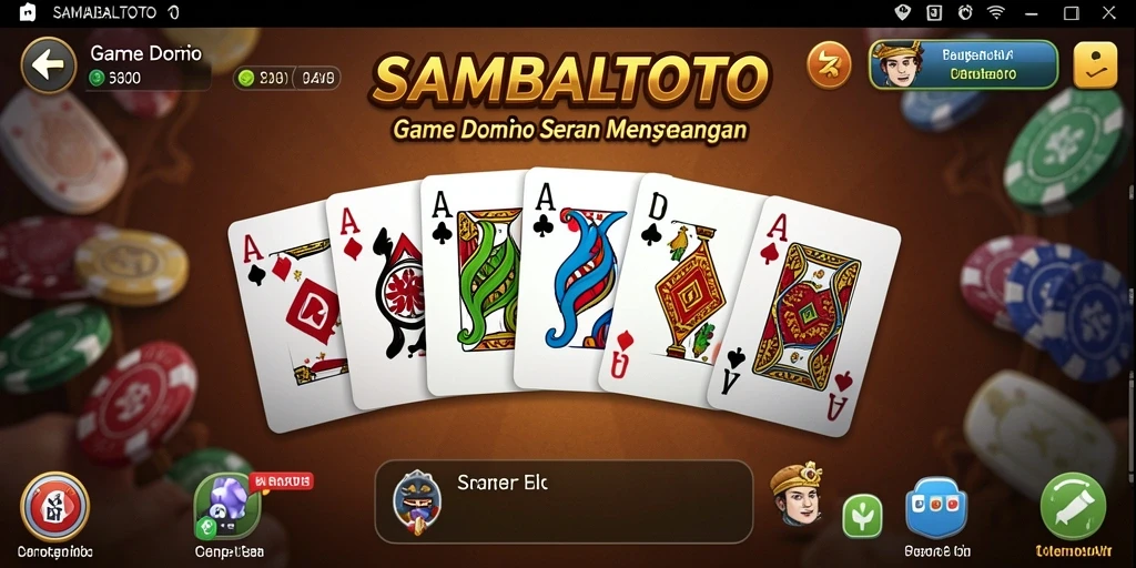 Gameplay seru dalam permainan Domino SAMBALTOTO.