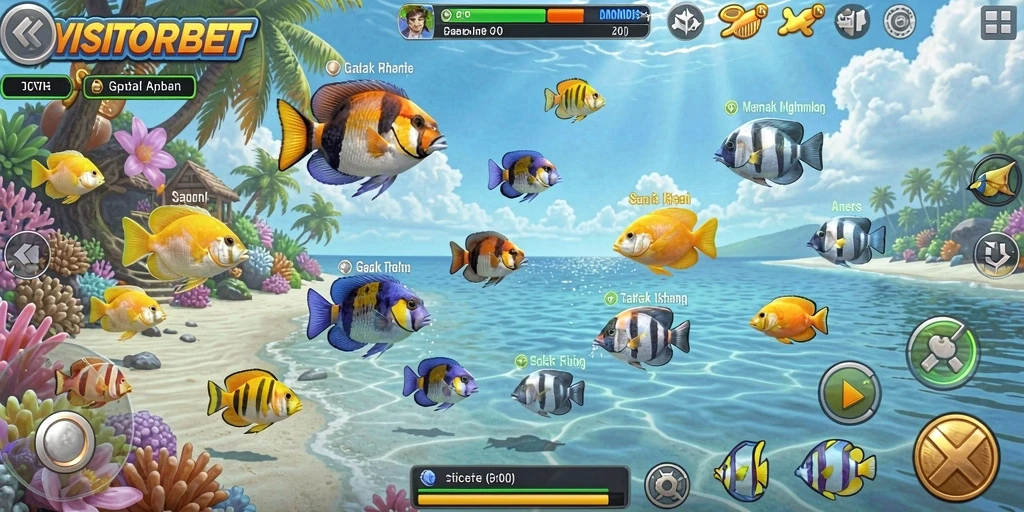 Menampilkan gameplay seru dan grafis menarik dari game Tembak Ikan.