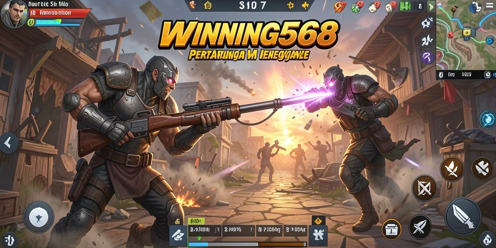 Tampilan gameplay epik dalam WINNING568 yang menegangkan.