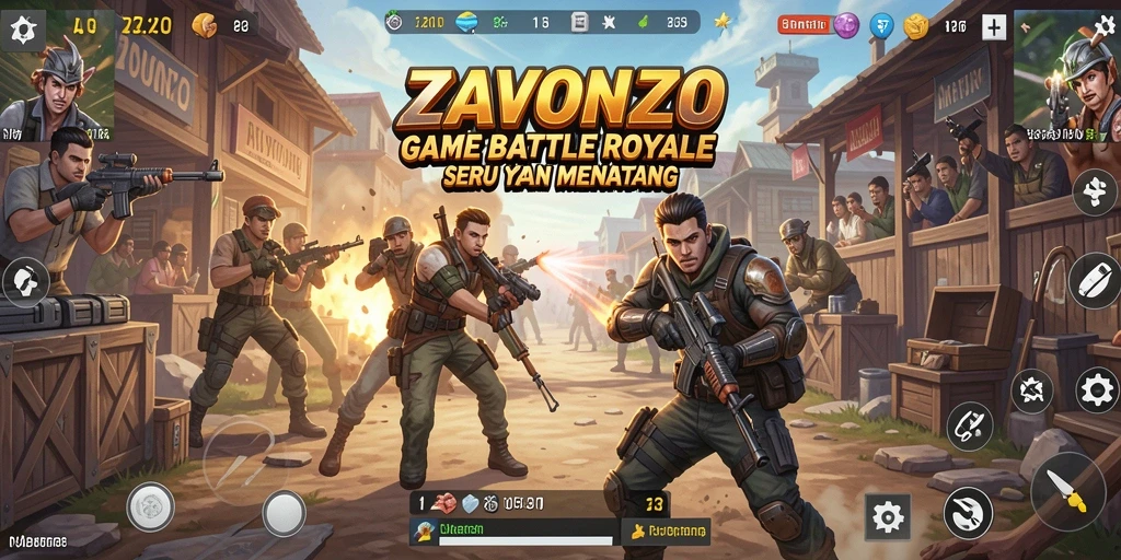 Gameplay ZAVONZO menunjukkan aksi pertempuran yang mendebarkan.